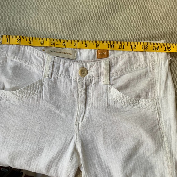 Pilcro Linen Wide Leg Pant White Size 4 - Picture 10 of 11